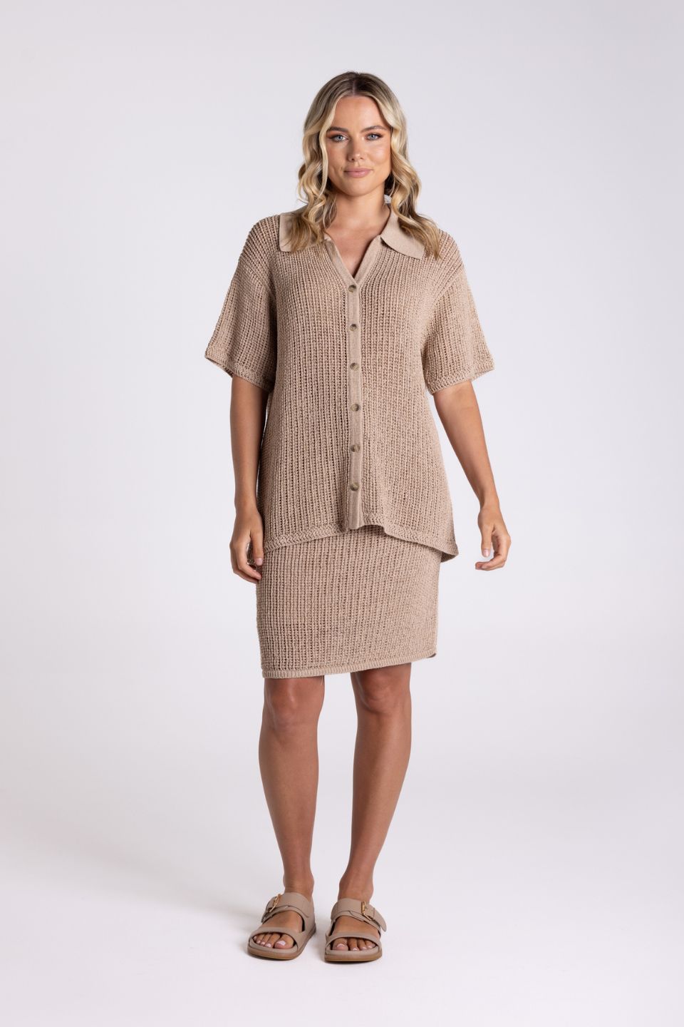 Tape Yarn Knit Shirt