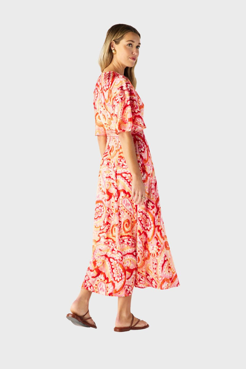 Serena Print Midi Dress