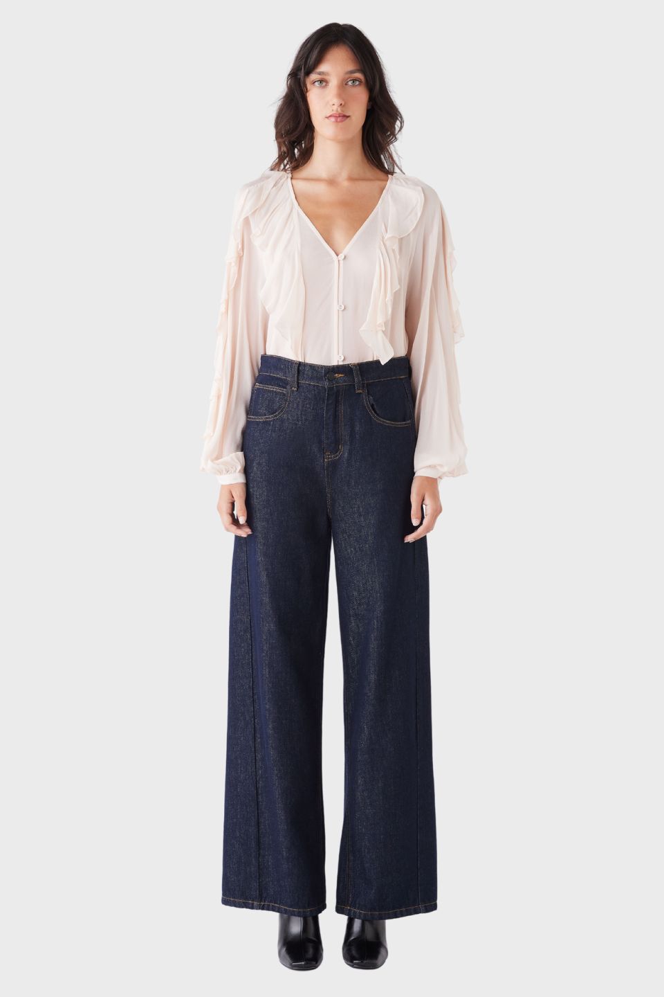 Stellar Ruffled Blouse
