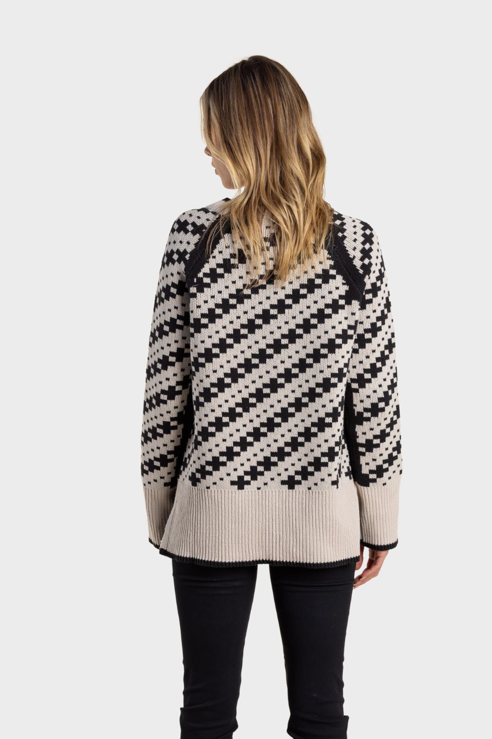 Cross Jacquard Sweater