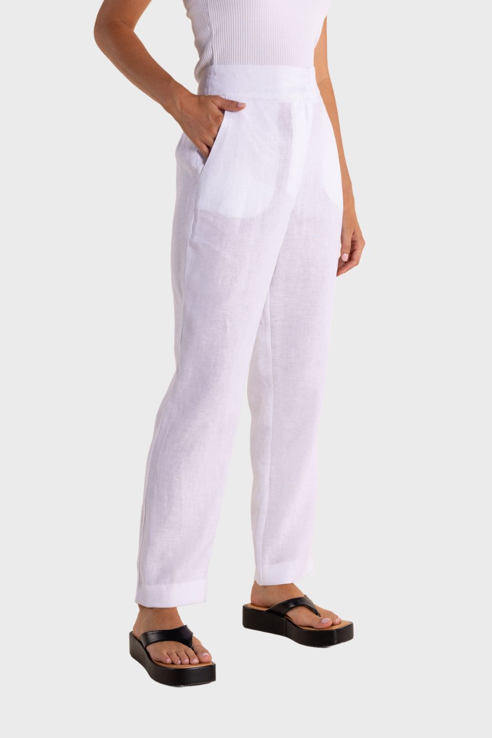 Linen 7/8 Pant