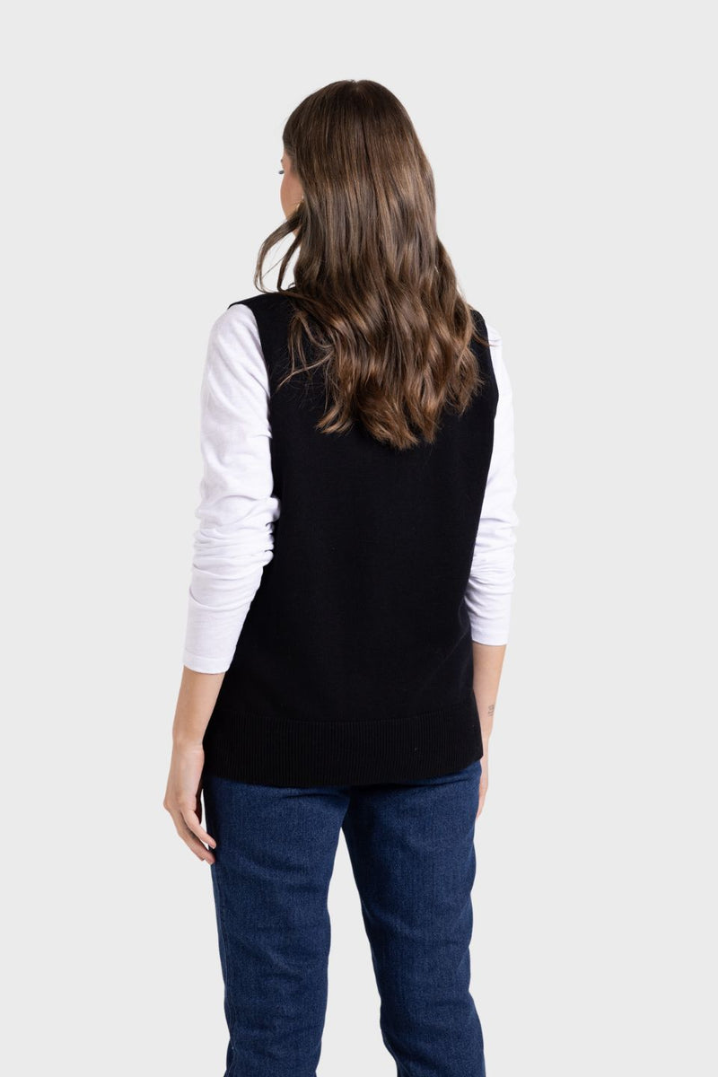 Merino/Cotton Knit Vest