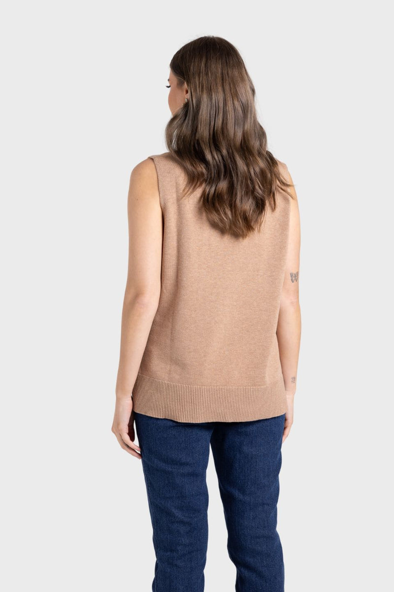 Merino/Cotton Knit Vest