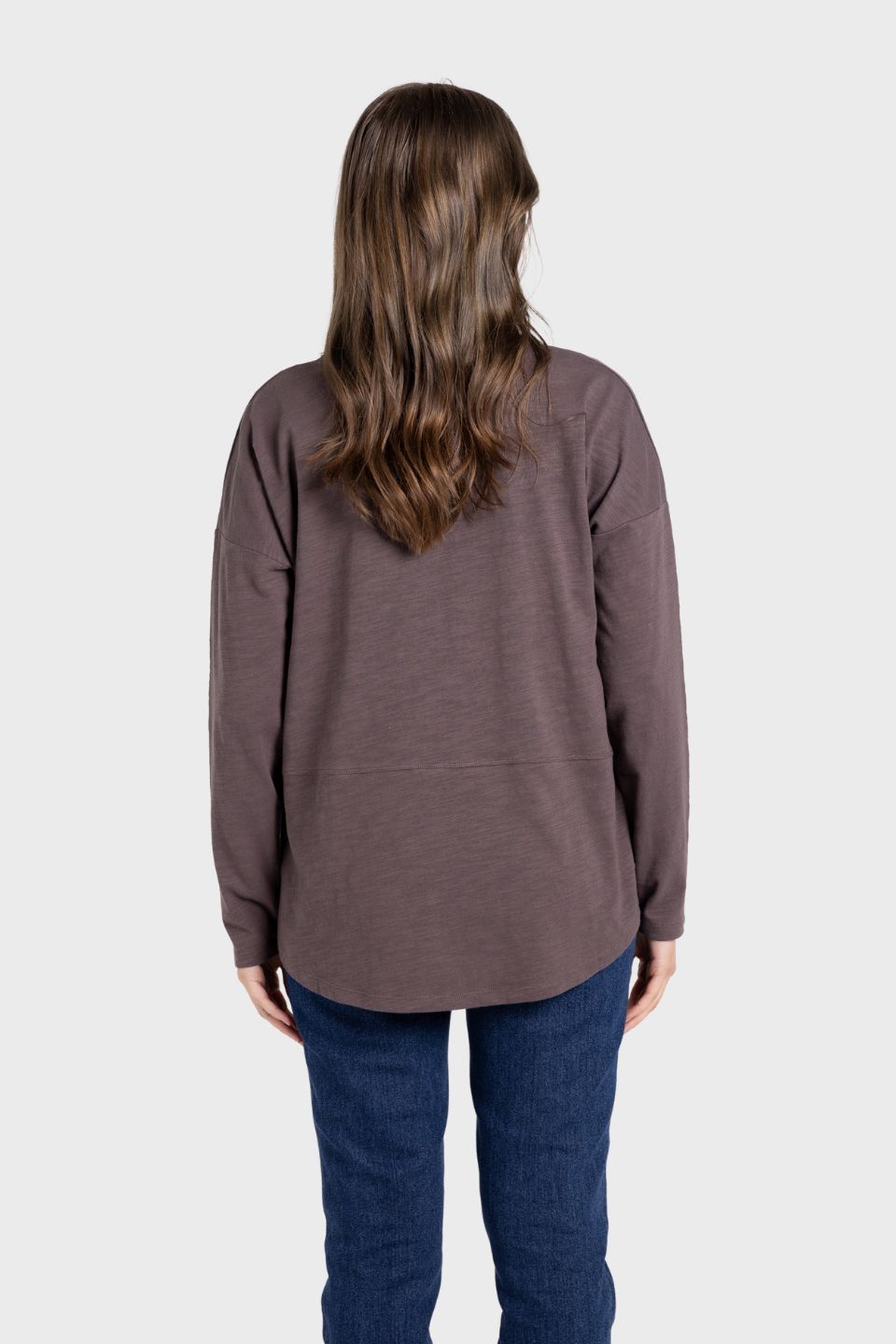 Logo Sequin Crew Long Sleeve Top