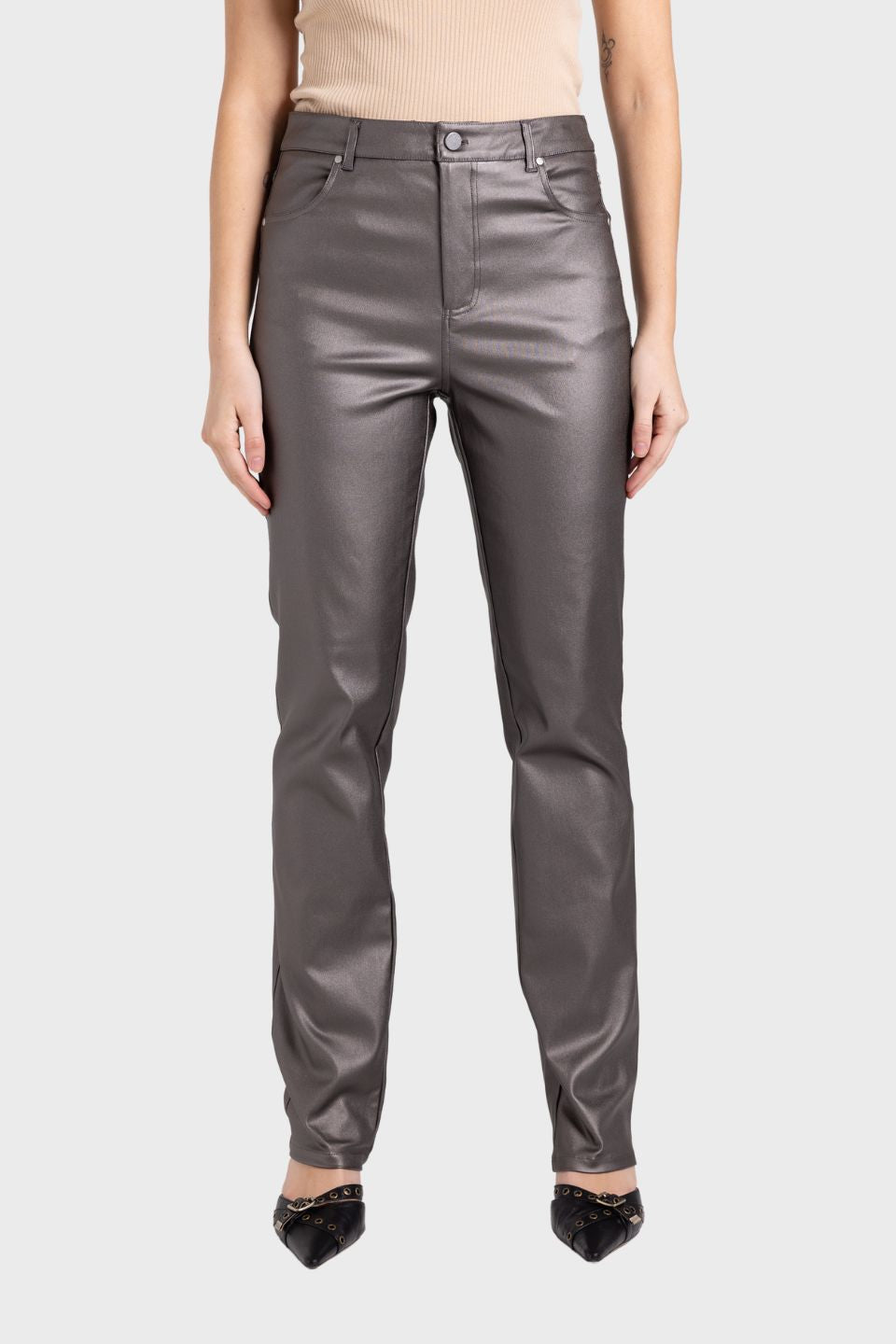 Sleek Metallic Pants