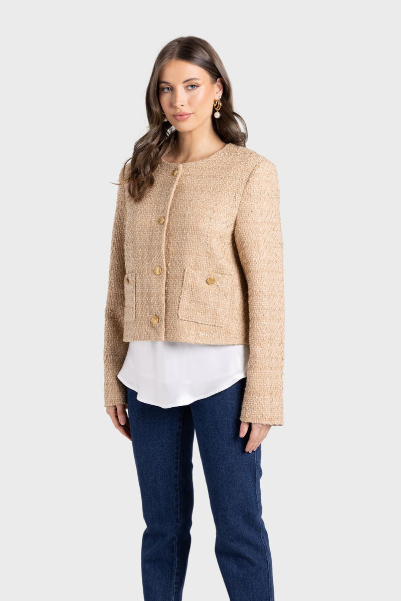 Crop Boucle Jacket