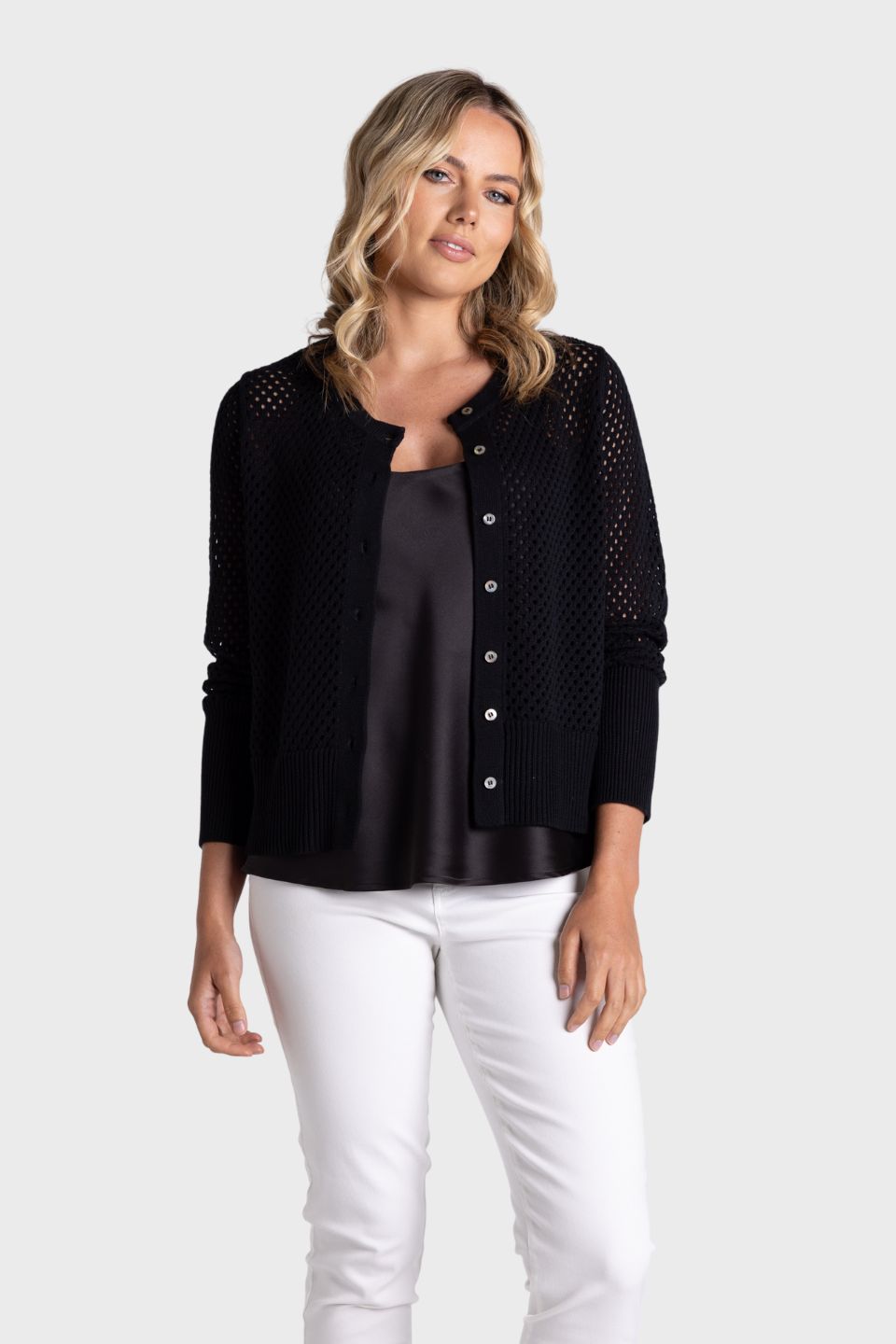 Pointelle Cardigan