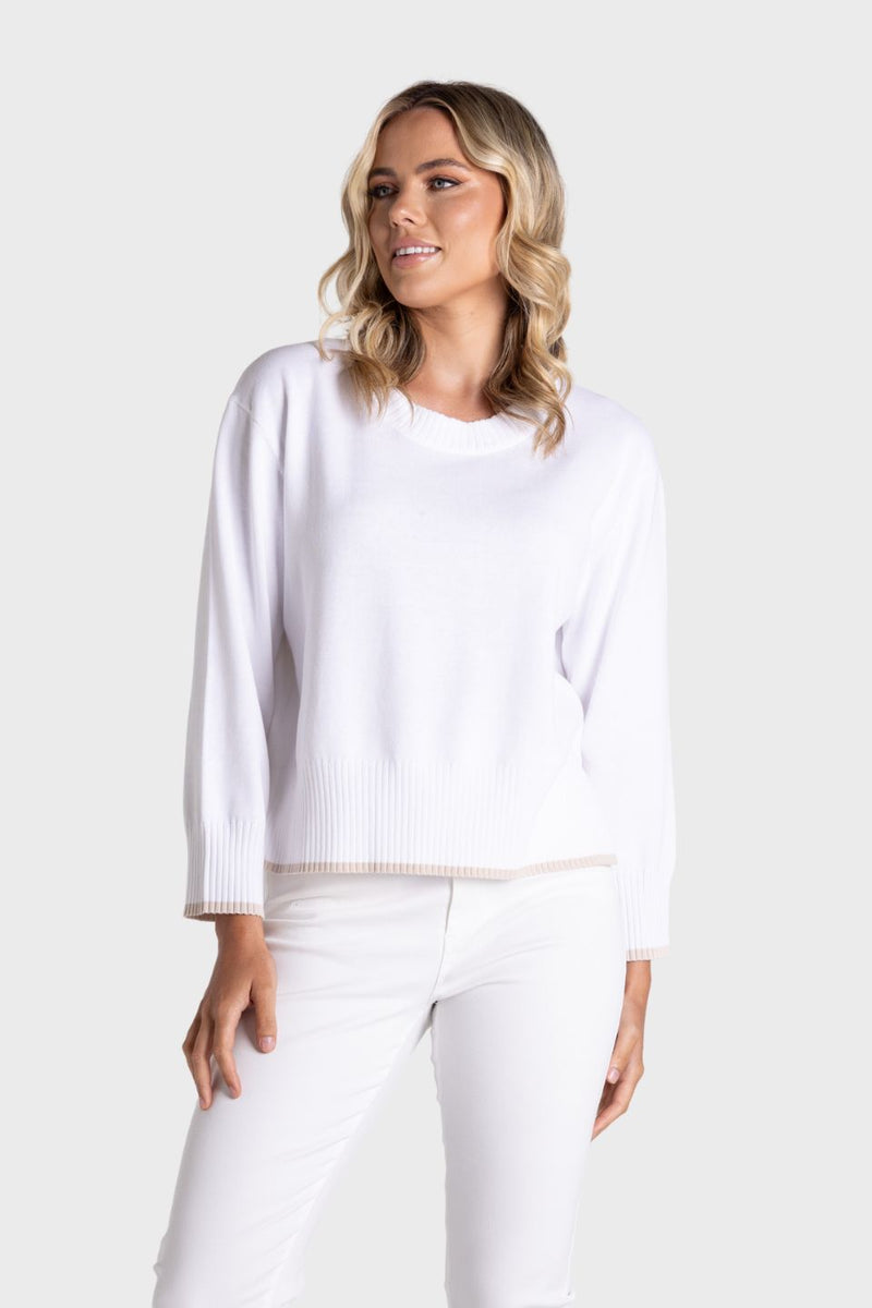 Boxy Knit With Tipping