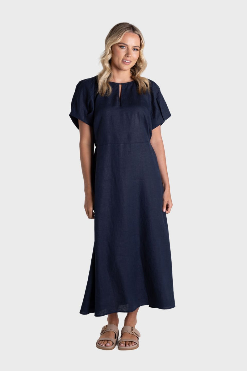 Linen Midi Dress