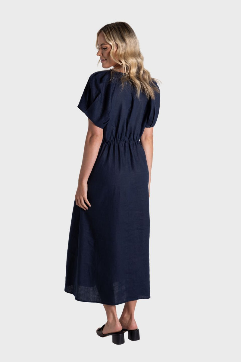 Linen Midi Dress