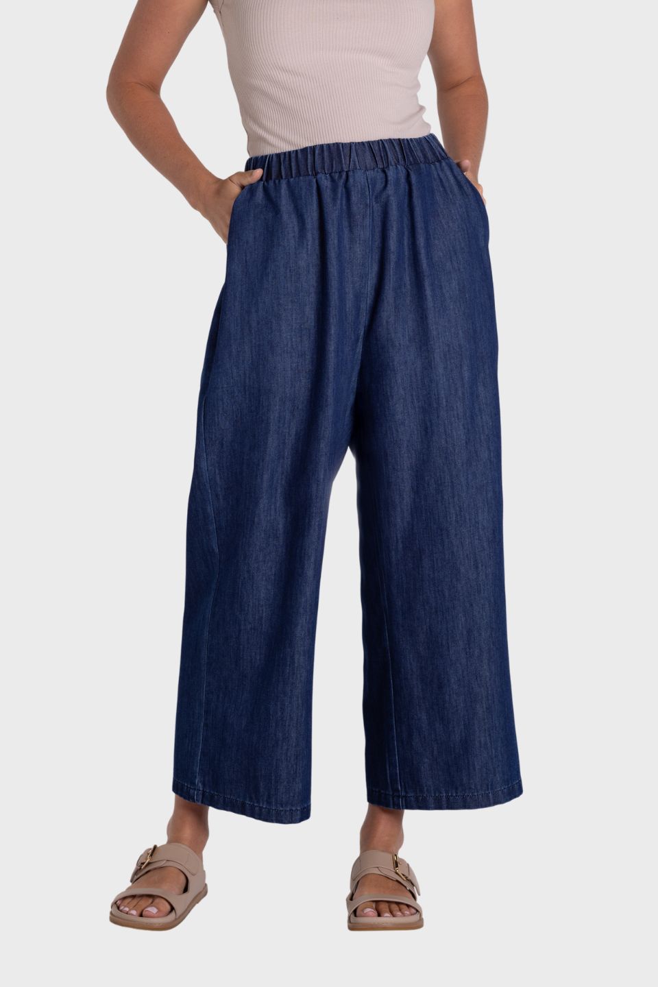 Denim 3/4 Culotte