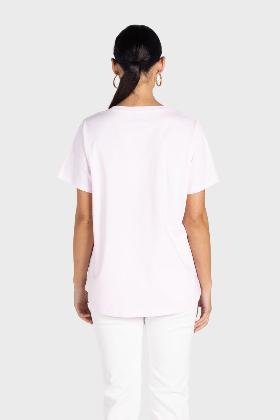 Crew-Neck Beaded T-Shirt