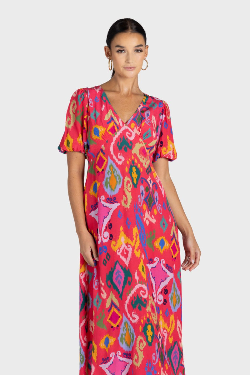 Ikat Midi Dress