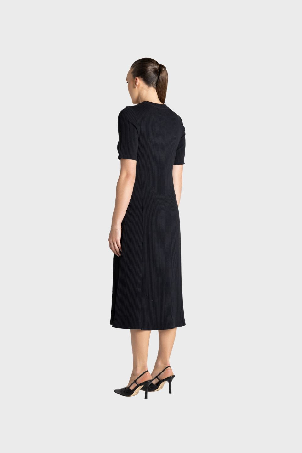 Rib Knit Midi Dress
