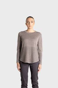 Merino Scoop Rib Hem