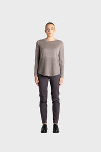 Merino Scoop Rib Hem