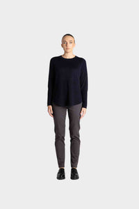 Merino Scoop Rib Hem