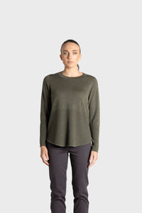 Merino Scoop Rib Hem