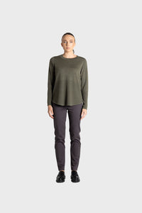 Merino Scoop Rib Hem