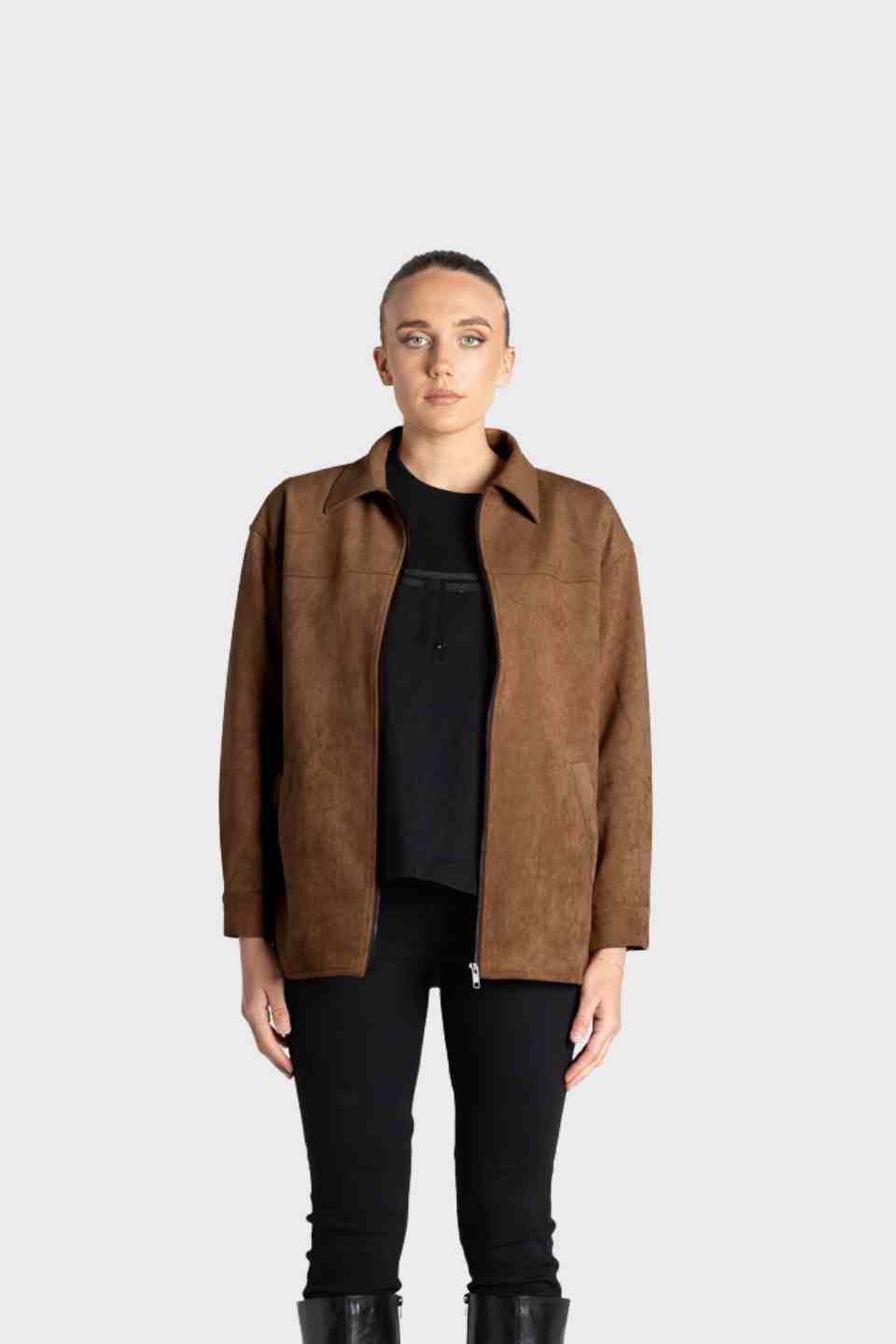 Faux Suede Jacket