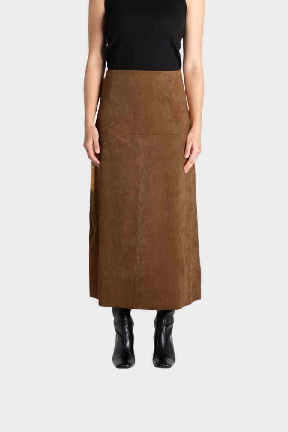 Faux Suede Skirt