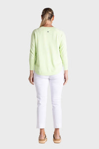 Raglan V Neck with Scoop Hem