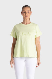 Crew Neck T-Shirt with Embroidered Logo