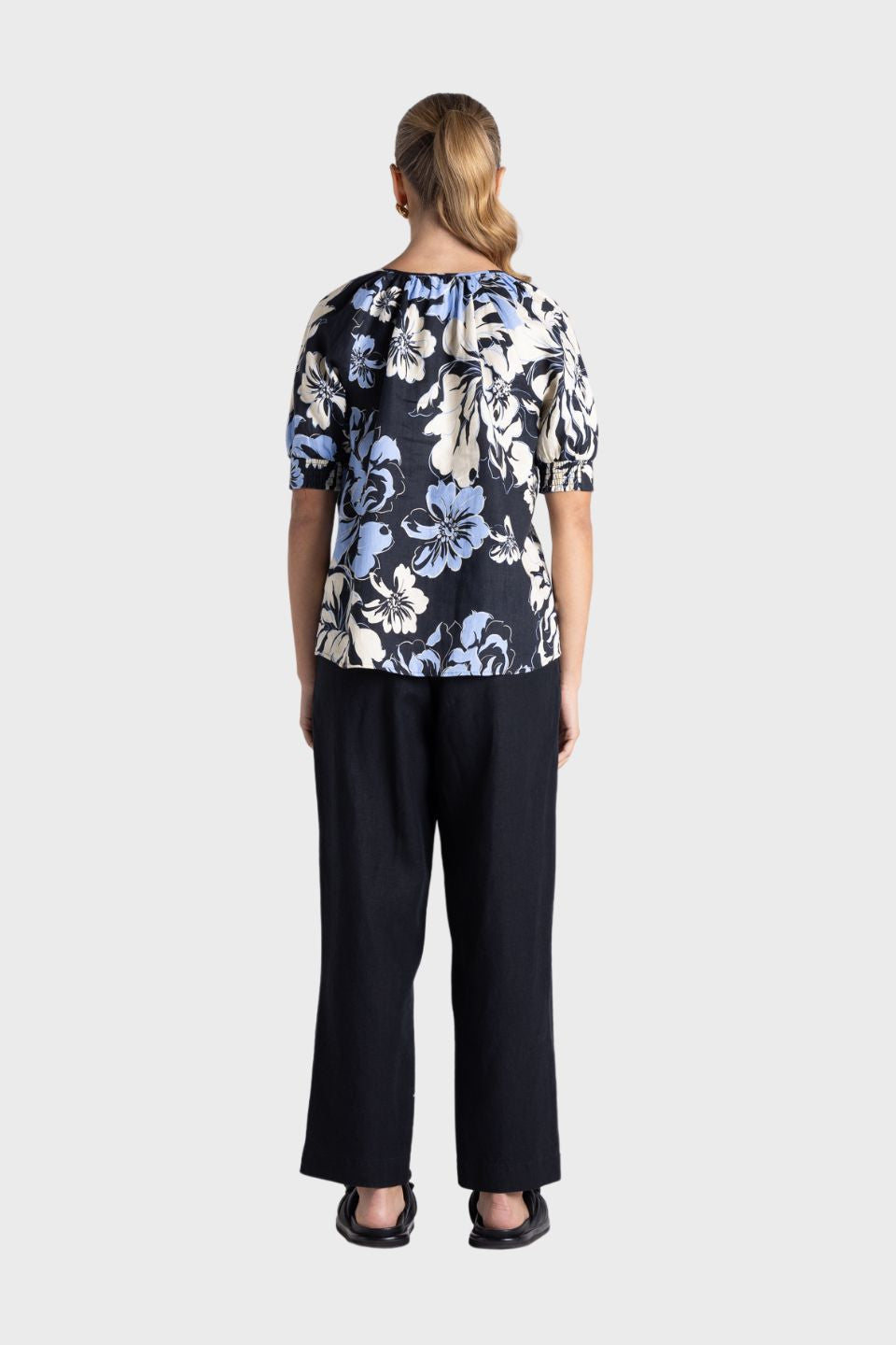Peonie Print Top