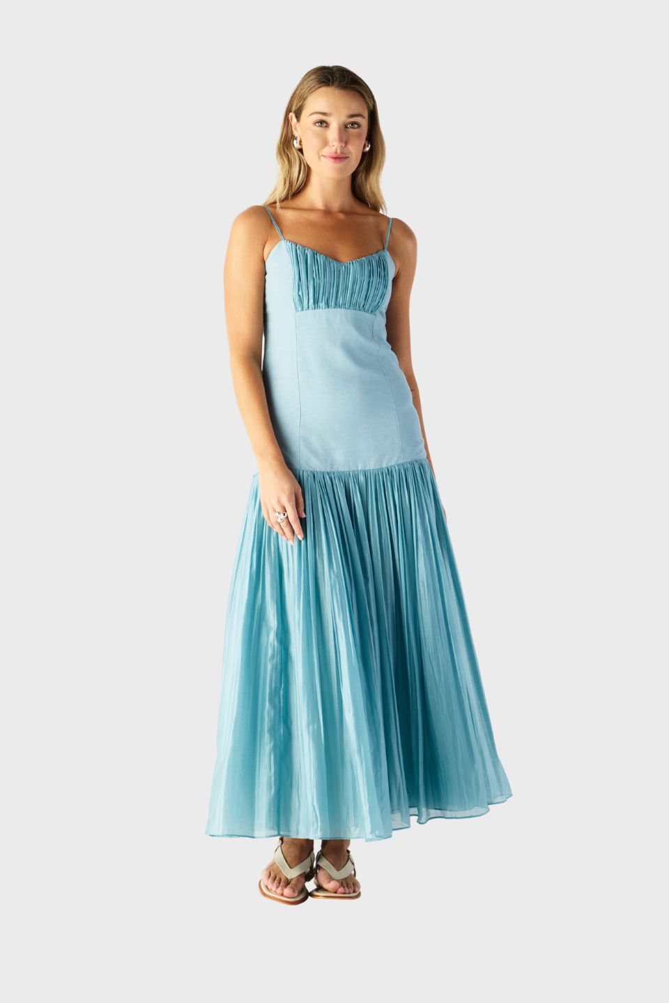 Serafina Linen Maxi Dress