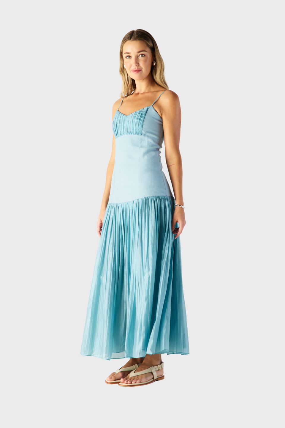 Serafina Linen Maxi Dress