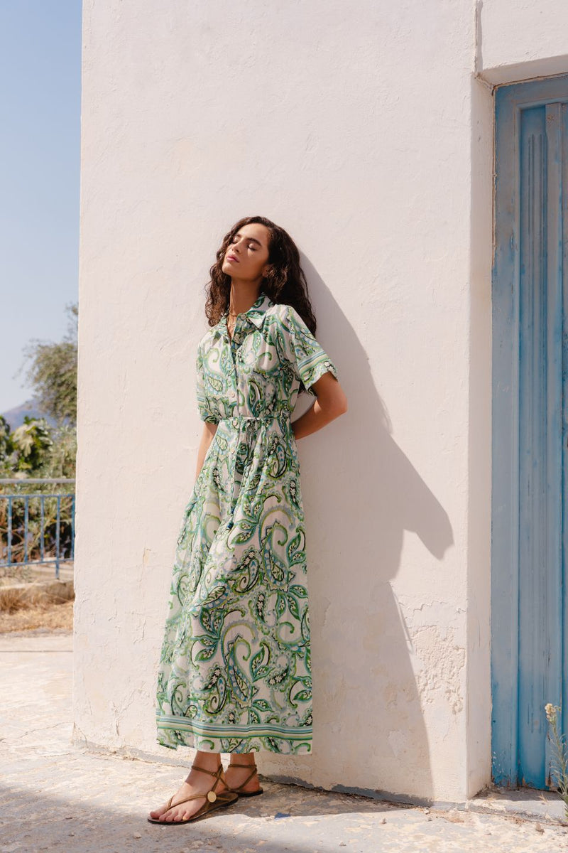 Tara Print Shirt Dress