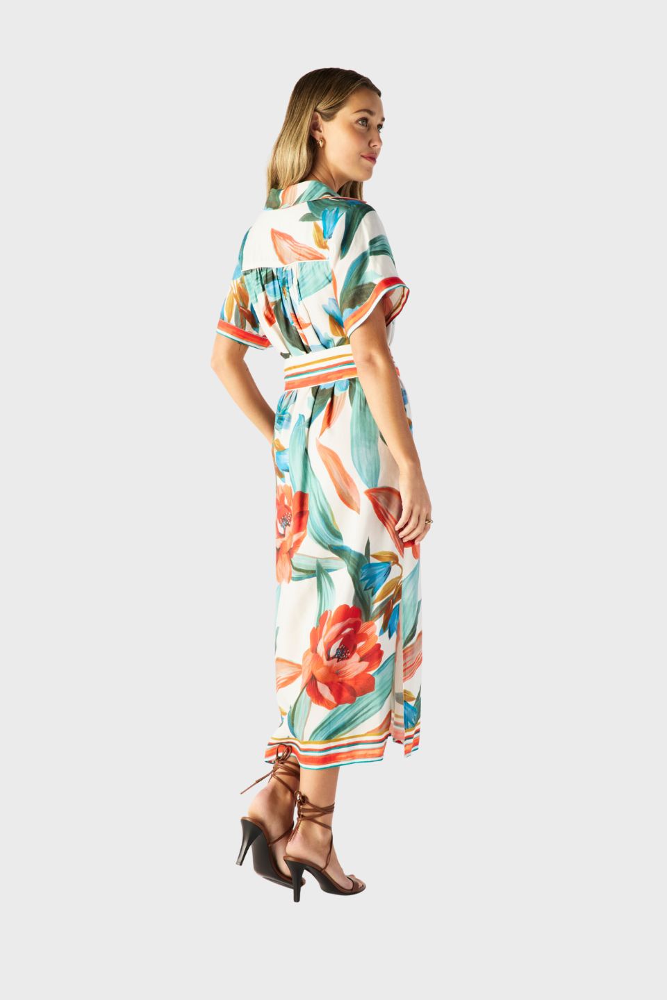 Fiorina Print Shirt Dress
