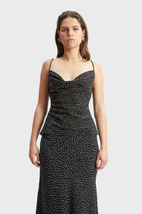 Monroe Cowl Neck Spot Cami