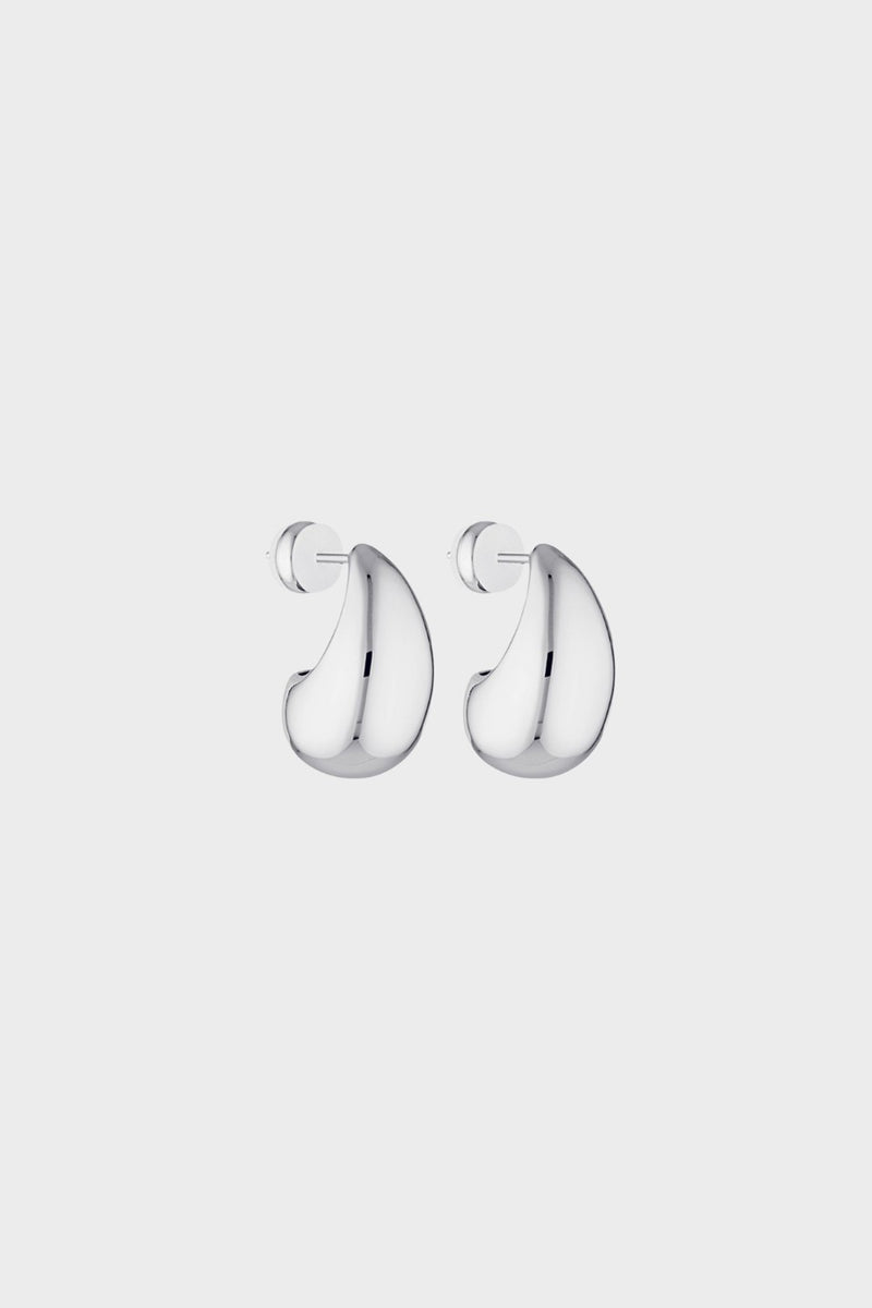 Blob Earrings Silver