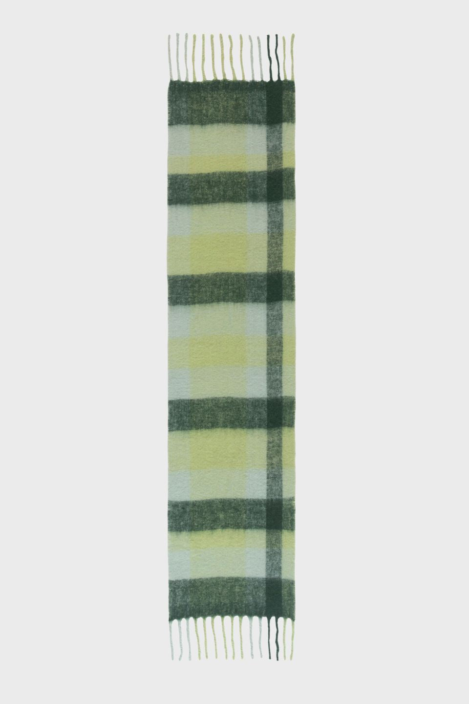 Lumi Plaid Chunky Wool Mohair Scarf