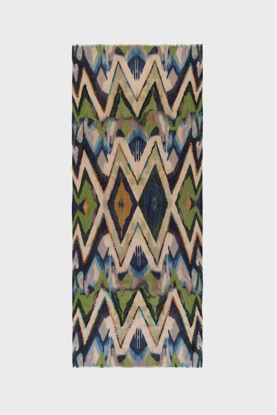 Sienna Wool Embroidery Scarf
