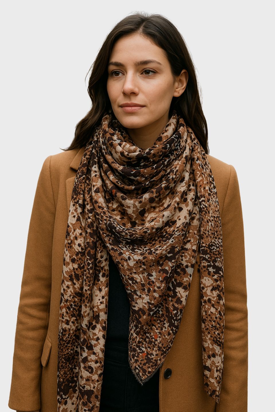 Ash Abstract Animal Print Scarfe