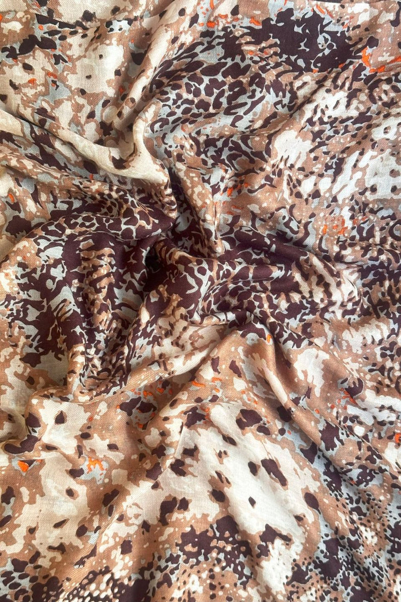 Ash Abstract Animal Print Scarfe