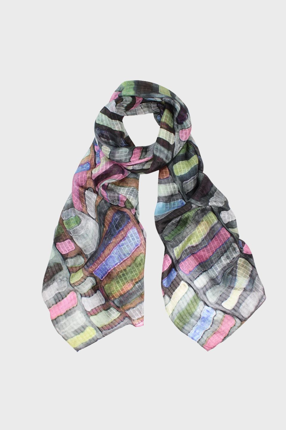 Jumble Silk Digi Print Oblong Scarf