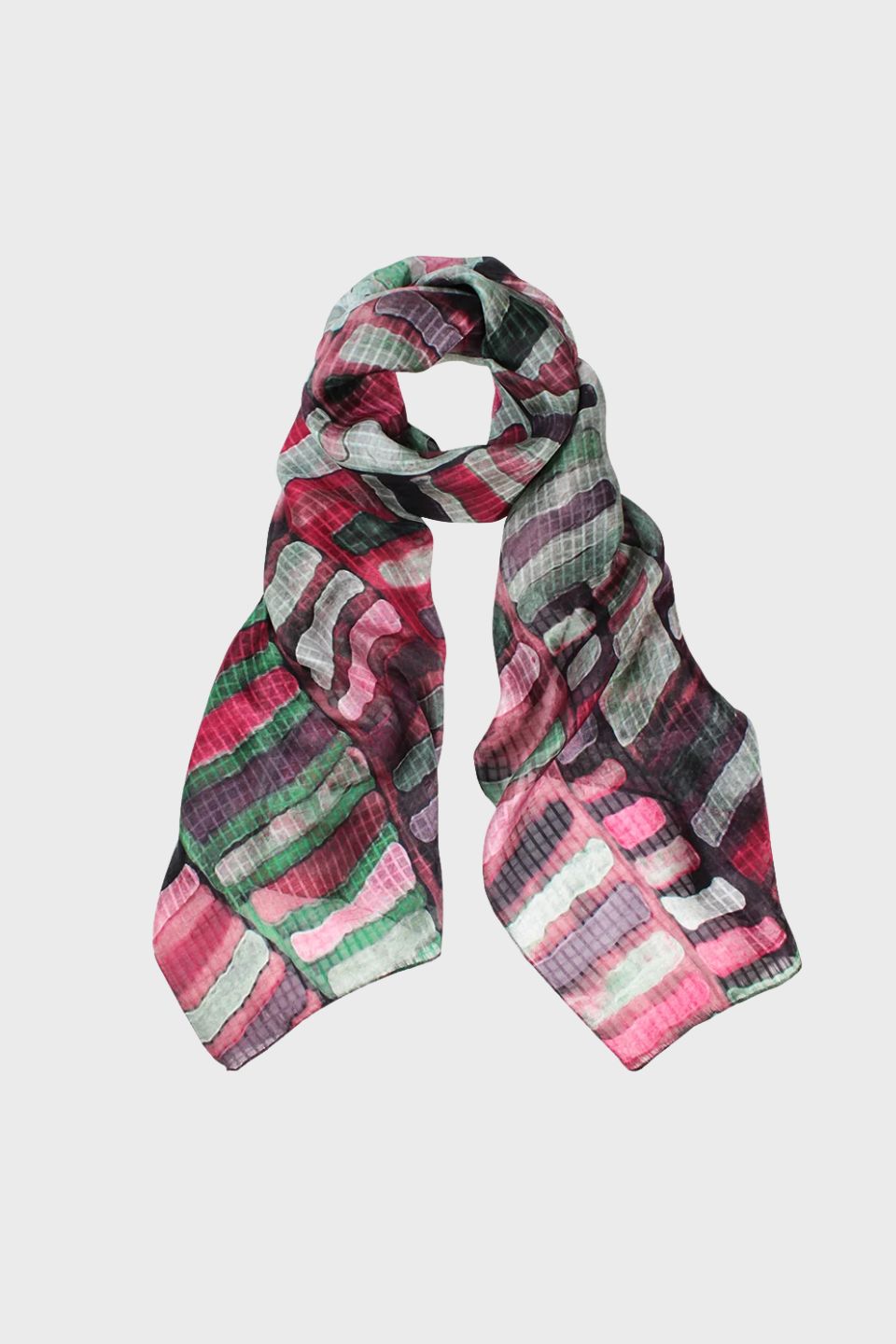 Jumble Silk Digi Print Oblong Scarf
