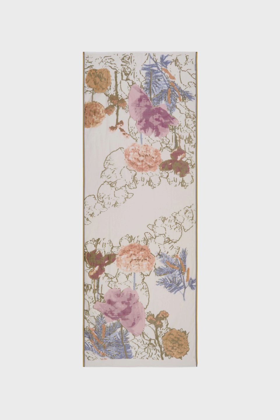 Spring Foliage Hand Printed Wrap