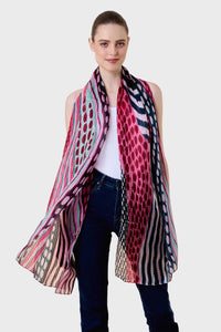 Nora Abstract Lines & Dots Scarf