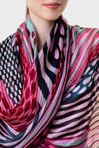 Nora Abstract Lines & Dots Scarf