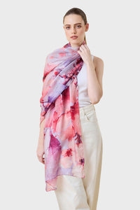 Sylvia Floral Silk Scarf