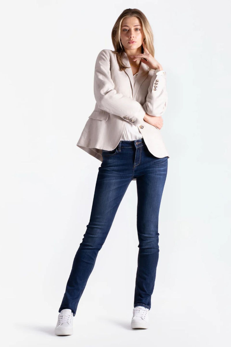 Straight Aspen Mid Rise Jeans - Sian