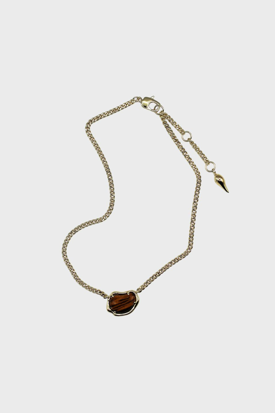 Bean Chain Gemstone Choker