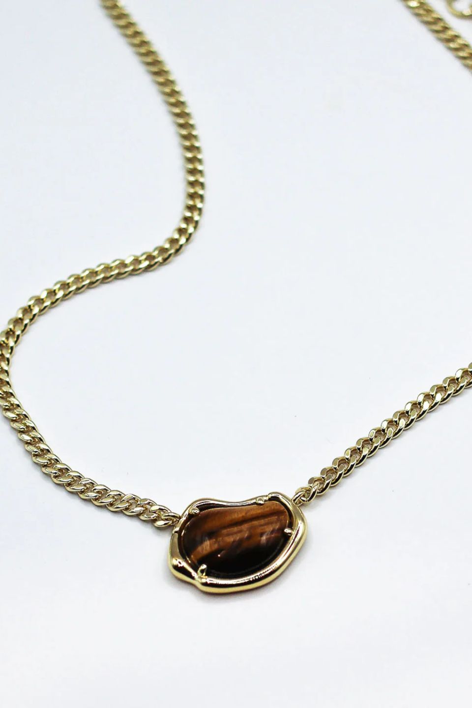 Bean Chain Gemstone Choker