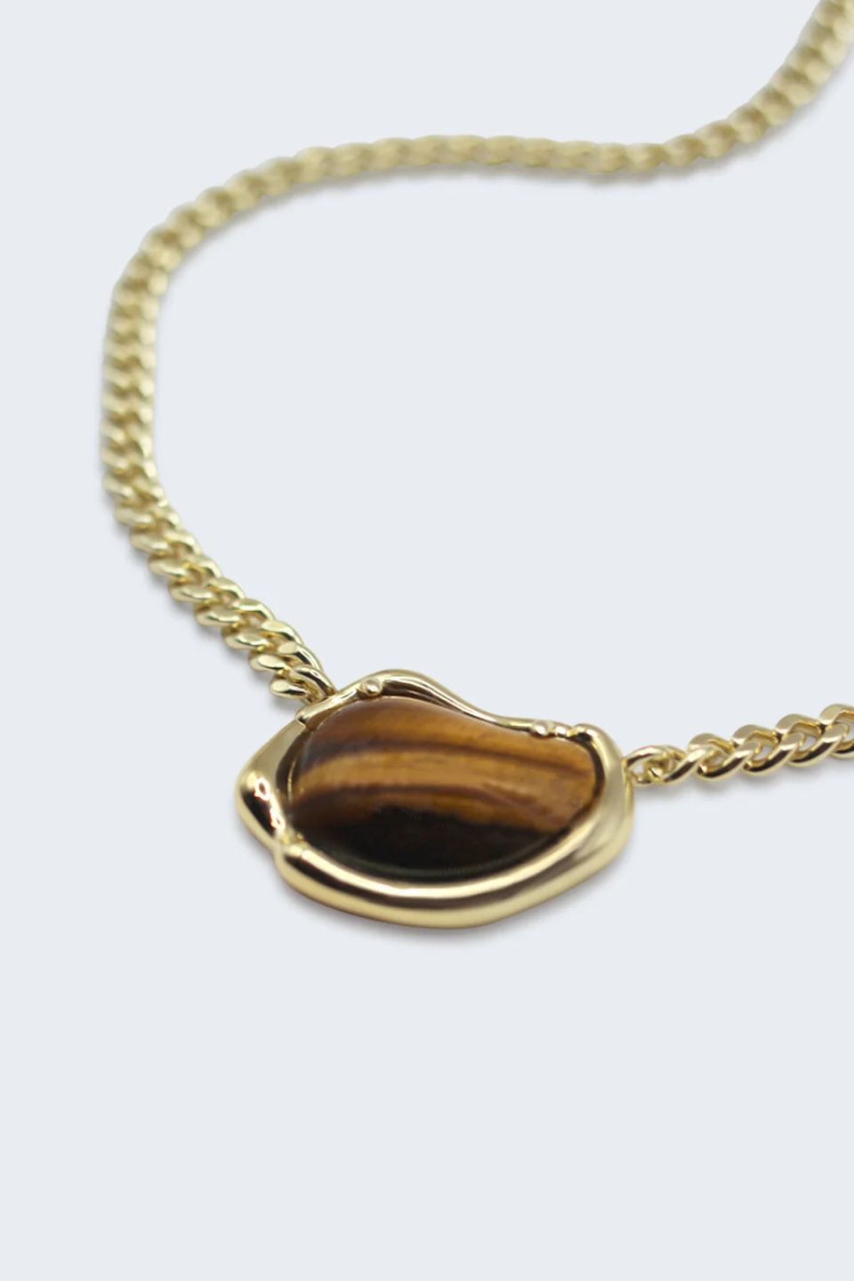 Bean Chain Gemstone Choker