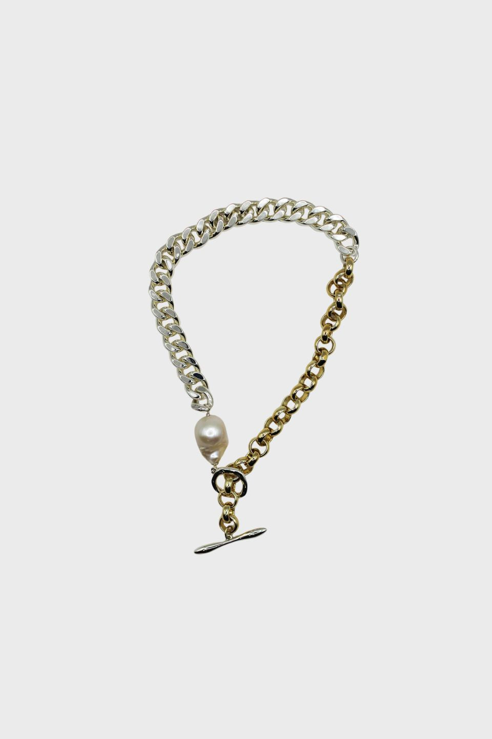 Amalgamated Pearl Statement Necklace