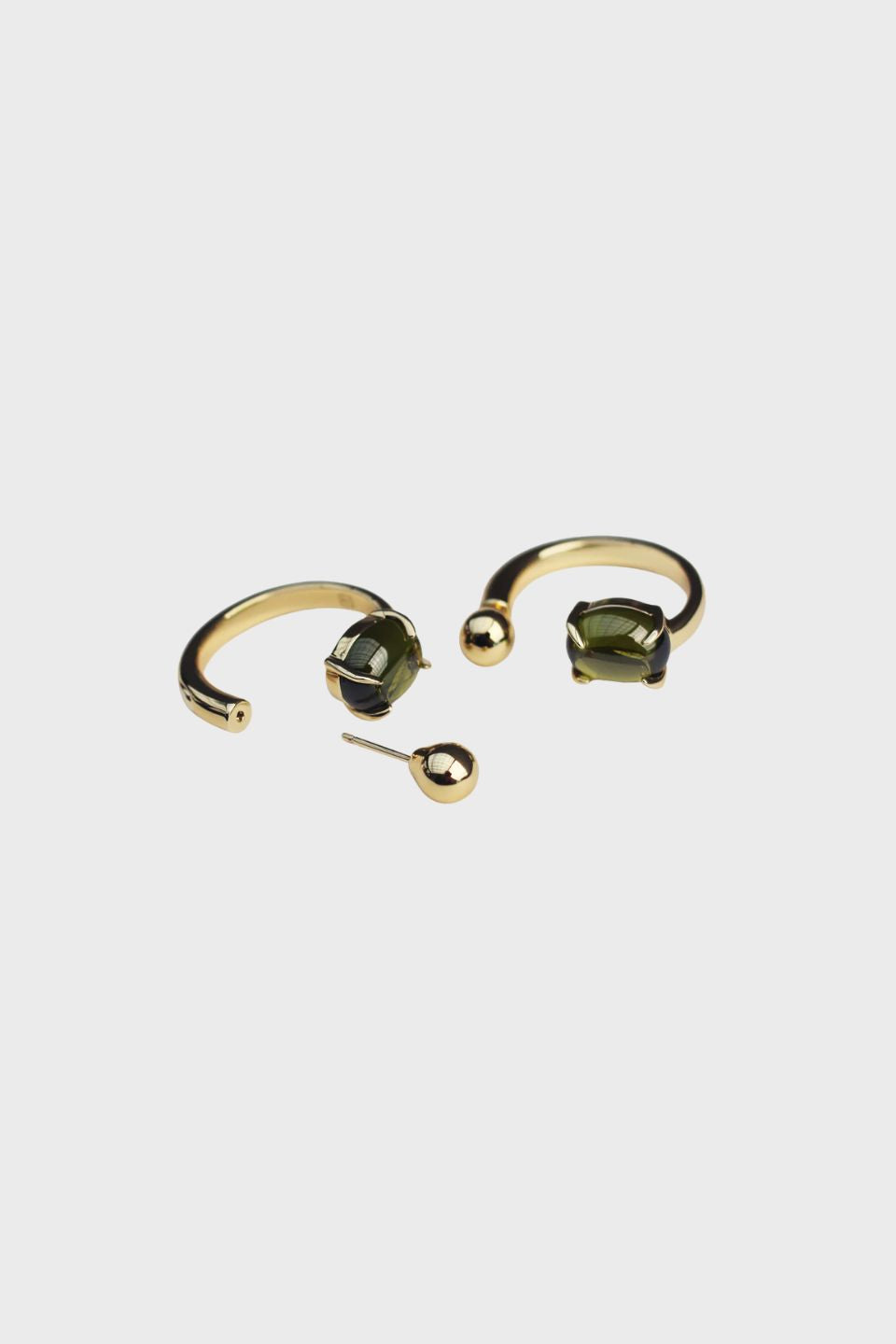 Accord Punk Earrings - Peridot
